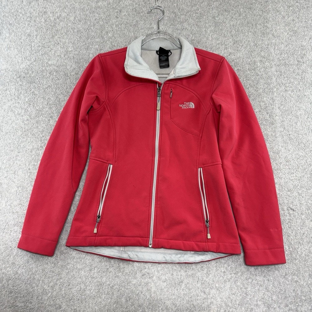 The North Face Apex Bionic Jacket Womens S Pink Fleece Lined Full Zip Windwall